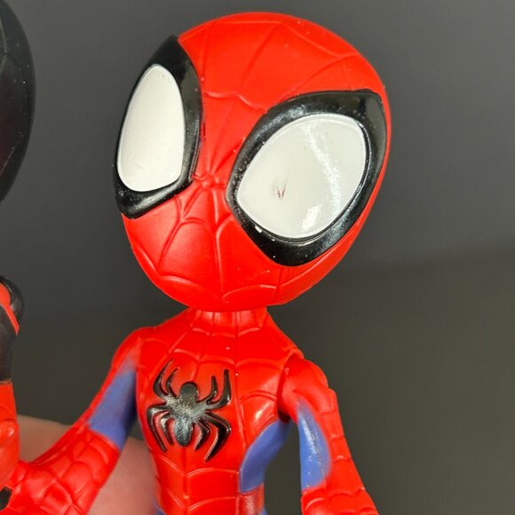 4” Spidey And His Amazing Friends Figure Lot Spiderman Marvel Miles Morales - Picture 3 of 4